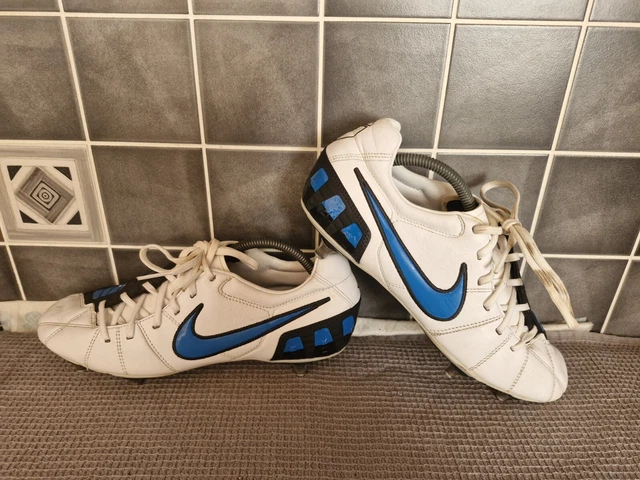 MENS NIKE TOTAL 90 Shoot III SG UK Size 9 Football Boots White 2010 Vintage 39.95 PicClick UK