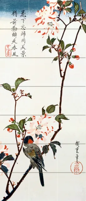 Art Bird Flower Mural Ceramic Backsplash Japanese Decor Tile #451