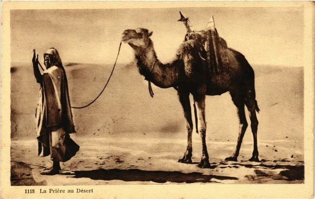 CPA AK Prayer in the Desert Algeria (787082)