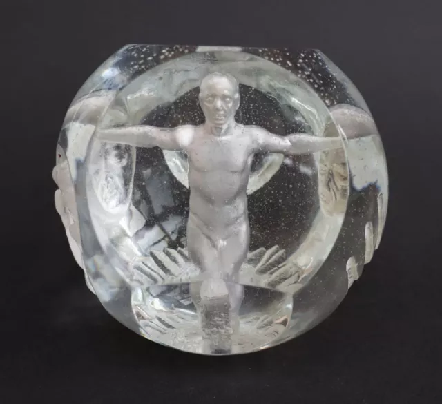 Kristian Klepsch, XXL Briefbeschwerer, Paperweight einmaliges Glasobjekt KK 34