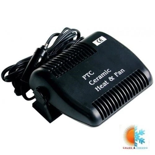 Scaldino Per Auto 12V Termo Ventilatore Ceramico Caldo Freddo 150 Watt