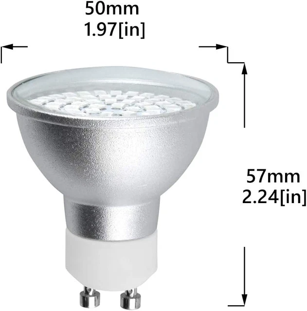DoRight GU10 Blue LED Spotlight Bulbs 5W MR16 2 Count (Pack of 1), 4