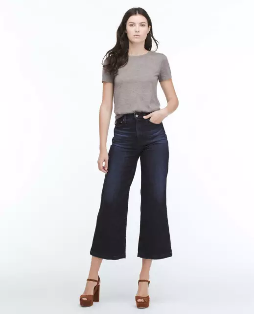 AG Adriano Goldschmied Yvette High Rise Wide Leg 7YR Union Jean 26 NWT $225