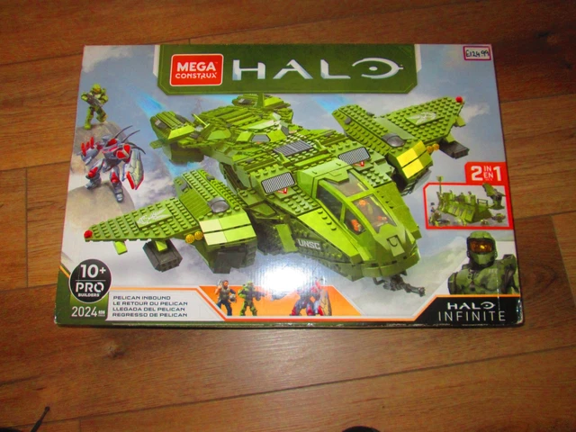 5 Action Figure Mega Construx Halo Infinite Pelican Inbound - Hunter GNB28, Nuovi - Foto 2