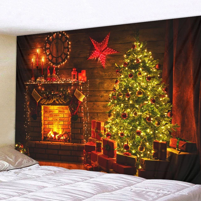 Tappeto di Natale arazzo di Natale decorazione artistica da parete decorazione presepe decorazione