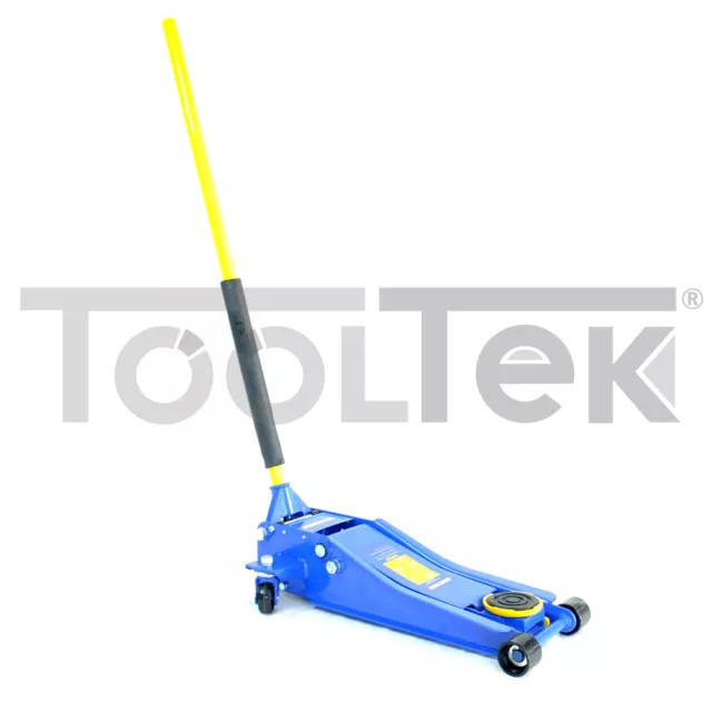 CRIC AUTO CARRELLO 3 TON RIBASSATO 75-500mm BASSO OFFICINA MECCANICO TOOLTEK