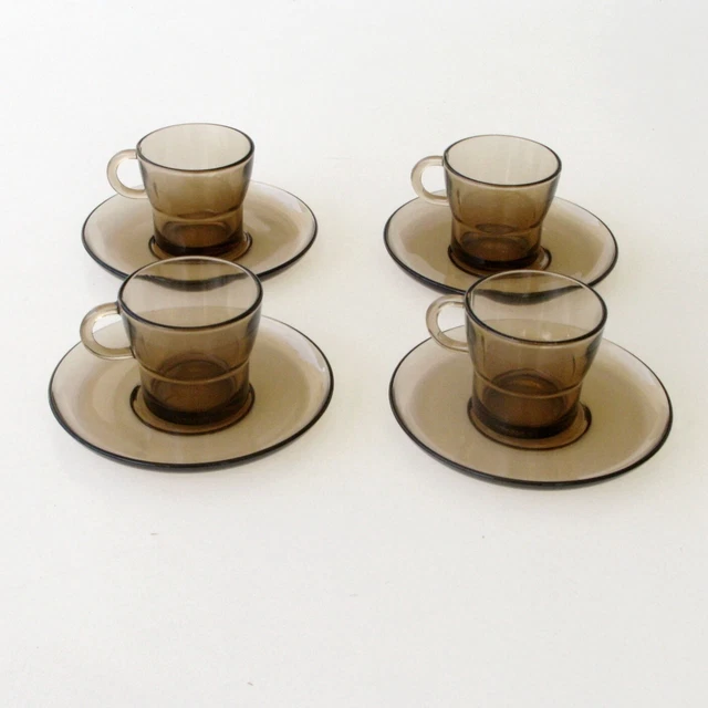 Coffret De 6 Tasses à Café Salins - Fabrication Française - Vintage - Multicolore