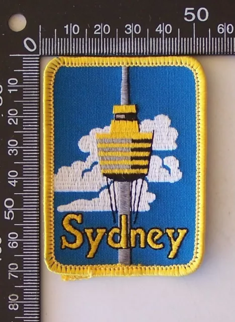 Vintage Sydney Nsw Travel Souvenir Embroidered Patch Woven  Cloth Sew-On Badge