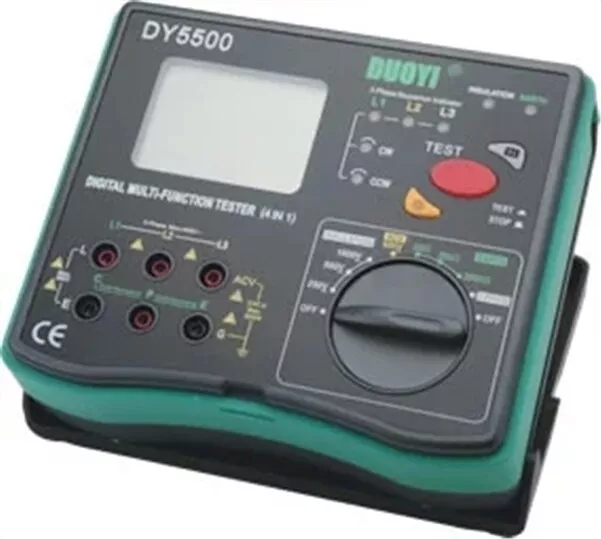 DY5500 DC1000V Digital Lcd Multi Earth Ground Resistance Tester Meter 0.01~20 wc 2