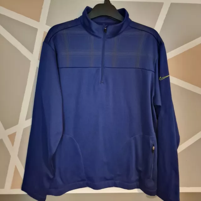 Nike golf blue pullover sale