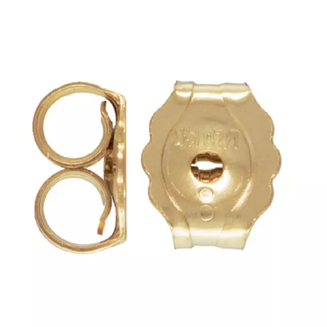 10 Paar 14K Gold Gefüllter Ohrring Rückseite Bulk Ohrmutter für Schmuckherstellung 3,8x4,6 mm