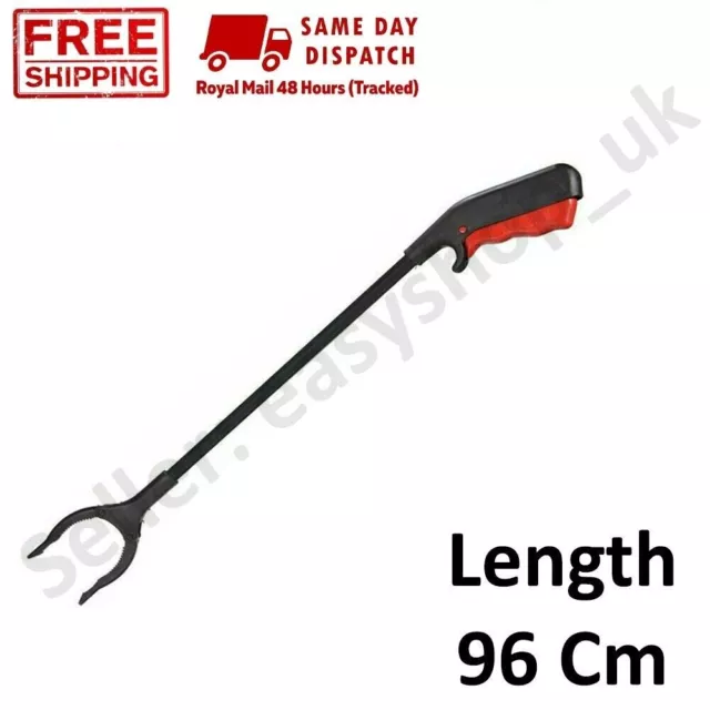 Long Hand Held Plastic Pick Up Tool Mobility Reach Rubbish Litter Picker Grabber