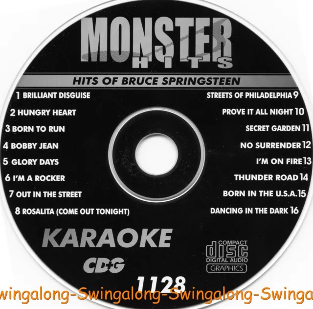 BRUCE SPRINGSTEEN HITS Karaoke CD+G MONSTER HITS VOL-1128 In White Sleeve