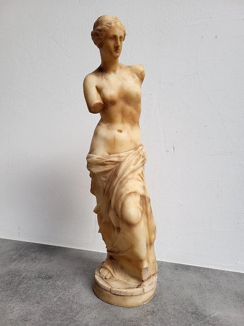 Statue De La Venus De Milo En Albatre Signee J.bonelli