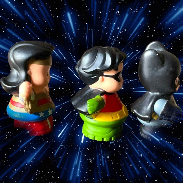 Fisher Price Little People DC Comics Batman Robin Wonder Woman Super Hero