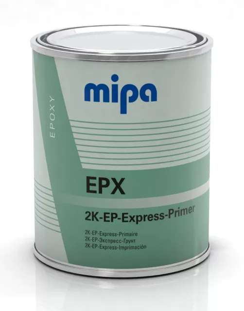 Mipa 2K-EP-Expressprimer EPX 1:1 Nass in Nass Füller hellgrau 1,0 L | Grundierun