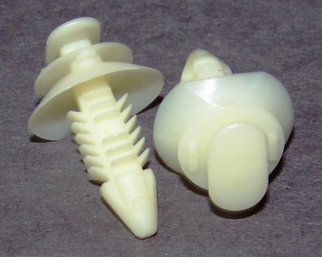 25 Qty-GM Door Trim Panel Retainer White Nylon(15970)