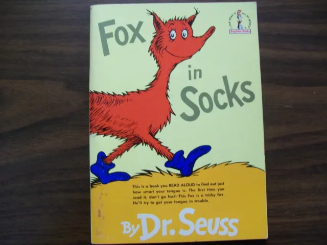 Fox in Socks by Dr Seuss (1986) - Published by Random House - Fine Condition