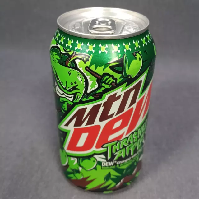 Mtn Dew (Mountain Dew) THRASHED APPLE - Limited Edition 12 fl oz NEW UNOPENED