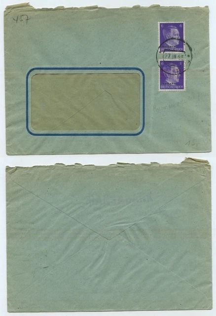 73493 - Ostland Mi.Nr. 5 - Sichtfensterumschlag, 27.3.1943