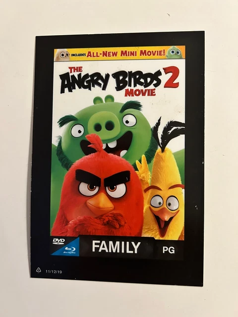THE ANGRY BIRDS 2 MOVIE   Movie Poster / CARD