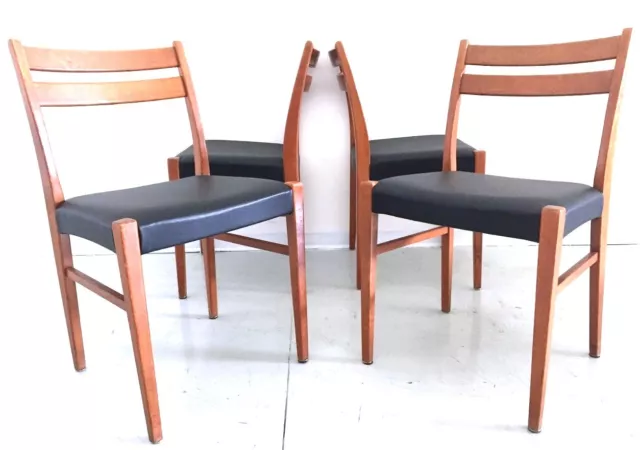 Set 4 Sedie Scandinave Anni 60 Vintage Modernariato Interior Design Arredo Chair