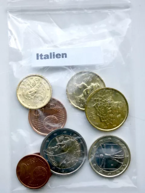 Italien  Euromünzsatz 1 Cent - 2 Euro Start 2002 unzirkuliert