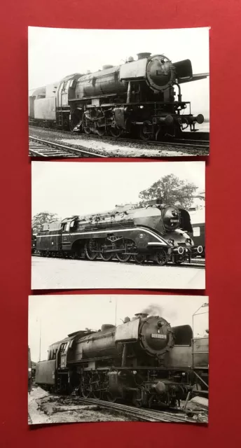 3 x DDR Eisenbahn Foto 1969 DB Dampflok BR 023 079-7, 02 0201-0, 023 023 ( 62009