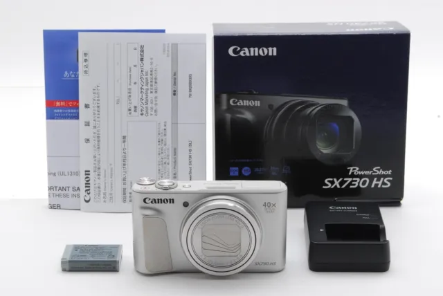 [Top MINT w/ Box] Canon PowerShot SX730 HS Silver 20.3MP Digital Camera Japan
