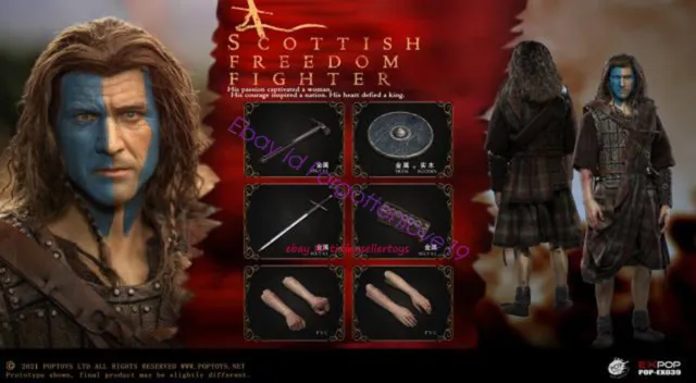 Action Figures POPTOYS Scottish Freedom Fighters Bloody Battle Ver. 1/6 2022