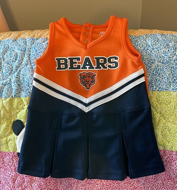 Chicago Bears Baby Cheerleader Outfit sz 12 Months NFL Team Apparel Girls