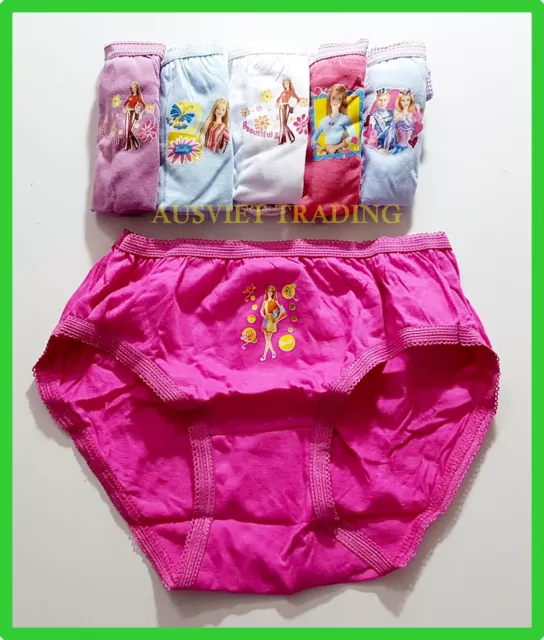 BNIP UNDIES BARBIE DOLLS Briefs girls knickers panties underwear 100%  cotton $15.99 - PicClick AU