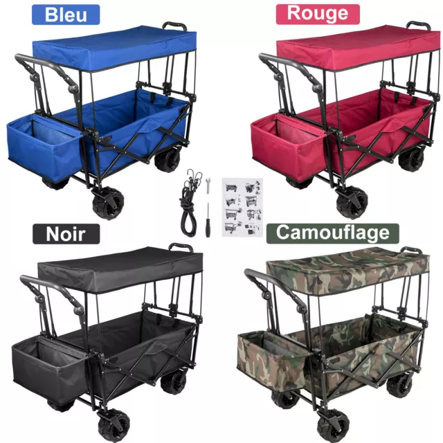 Charoit de transport pliable BENNY bleu | | Magasin en ligne pour vos achats à bas prix