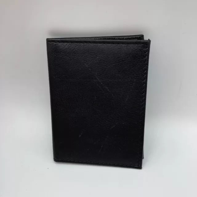 ALPINE SWISS BLACK Leather Wallet Bifold Card Holder ID Window Thin $16 ...
