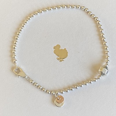 Pomellato Dodo Pomellato Bracciale Bollicine 17,5 Cm Pepita Argento Ororosa100% Originale 