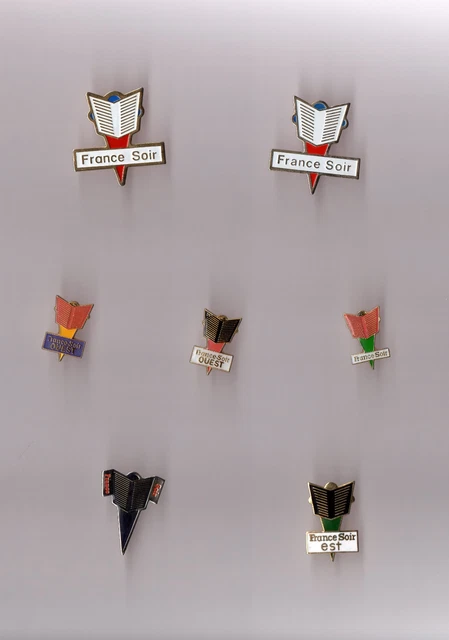 Lot 6 Pins Presse Journaux – Ouest France, Télé 7 Jours Et Autres