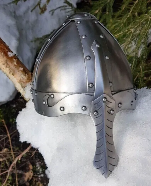 18GA SCA LARP Medieval Norman Viking Norse Helmet Armor Helmet Replica Gifts
