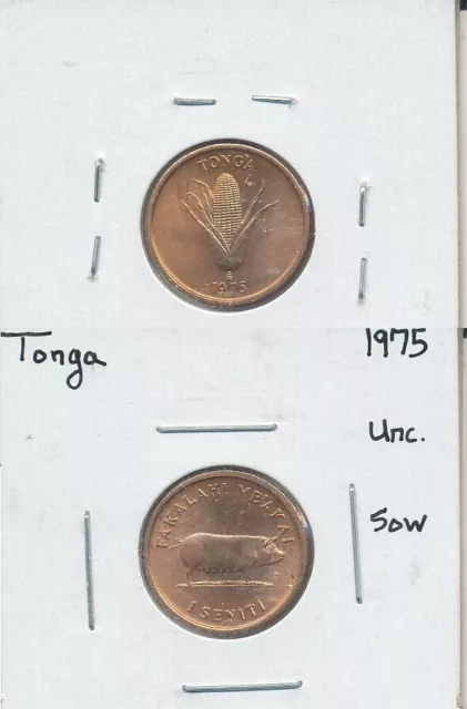 Tonga - 1 Seniti 1975 UNC - FAO