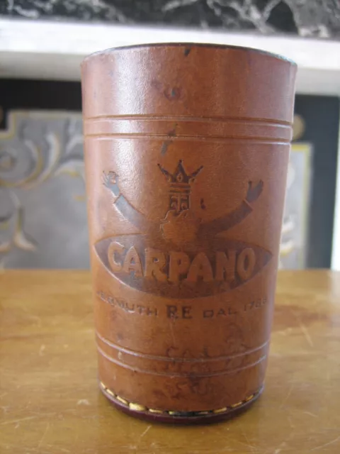 Carpano gadget portapenne cuoio 1960 carosello (z)