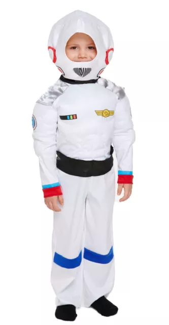 Costume Abito Fantasia Bambini Bambini Astronauta 2 - 4 Anni Space Man Razzo