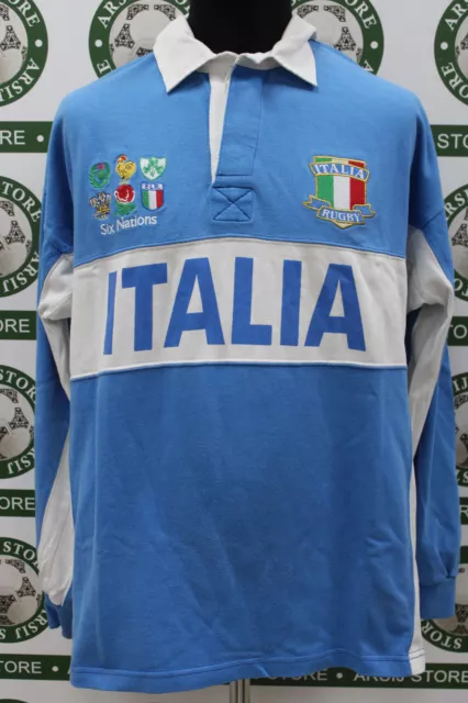 maglia Rugby ITALIA TG XL shirt maillot trikot jersey