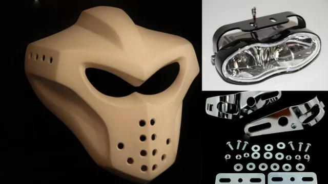 Kit Lampenmaske Verkleidung Universal Scheinwerfer Maske Street Fighter fairing