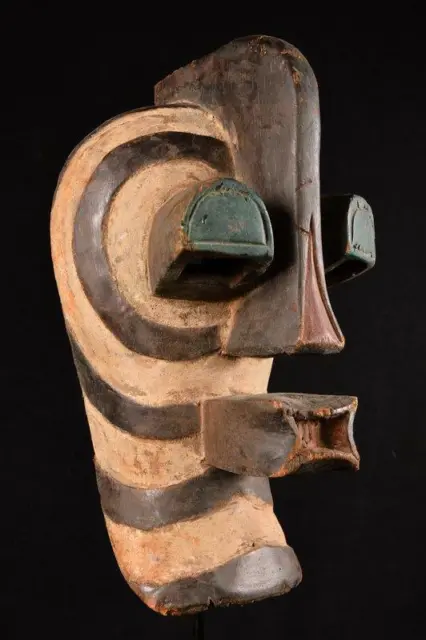 17604 African Old Songye Kifwebe Mask / Mask Dr Congo