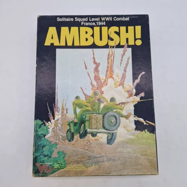 Ambush by Victory Games (subsidiary of Avalon Hill) COMPLETE and part Punched