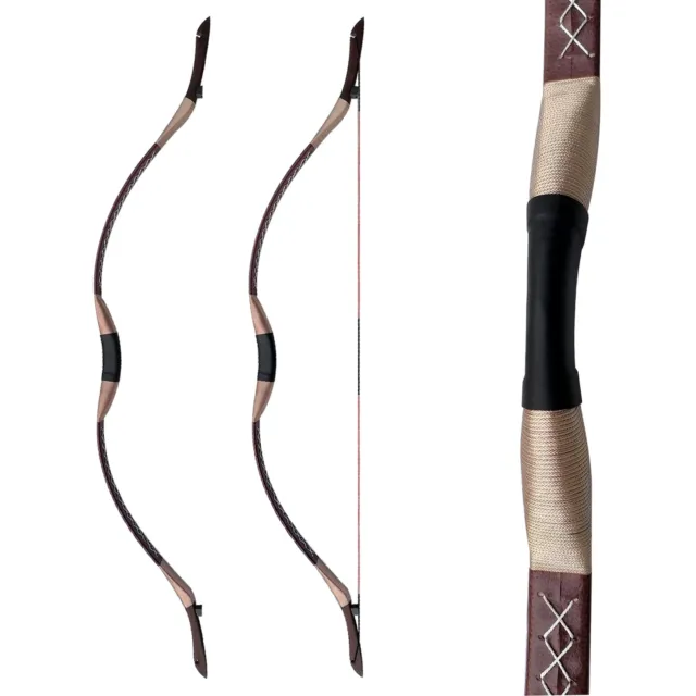 45LB Bow Hunting Handmade Mongolia Recurve Bow Traditional Longbow Archery