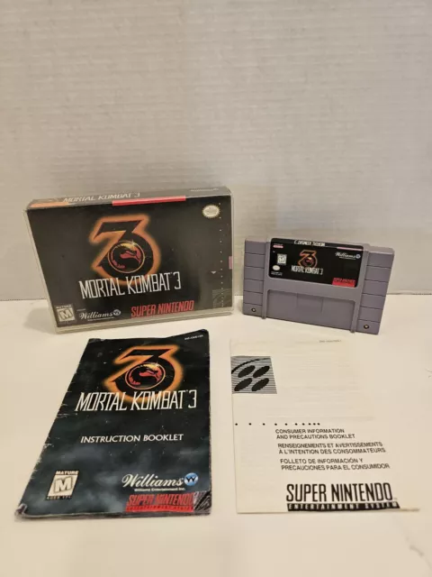 Mortal Kombat 3 (Super Nintendo Entertainment System snes) Complete in ...