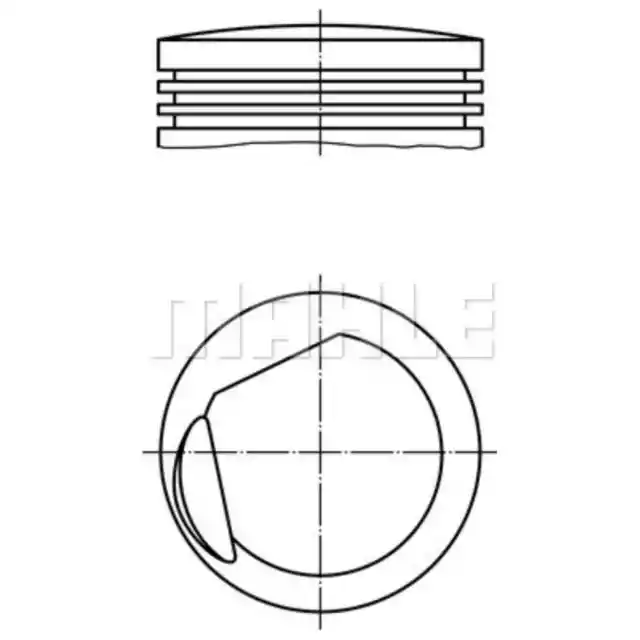 Kolben MAHLE 013 17 00 für Ford Escort IV Fiesta III Turnier Orion II