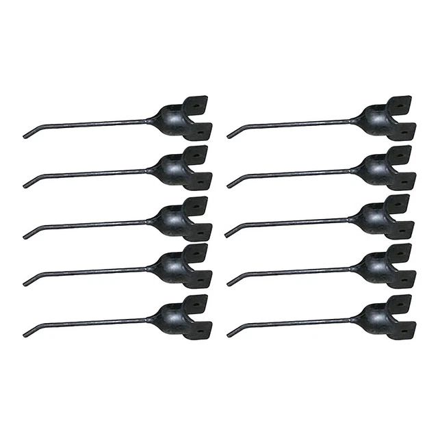Set of Ten Rubber Mount Rake Teeth AE47389 Fits John Deere 74 672 660 652 54 64