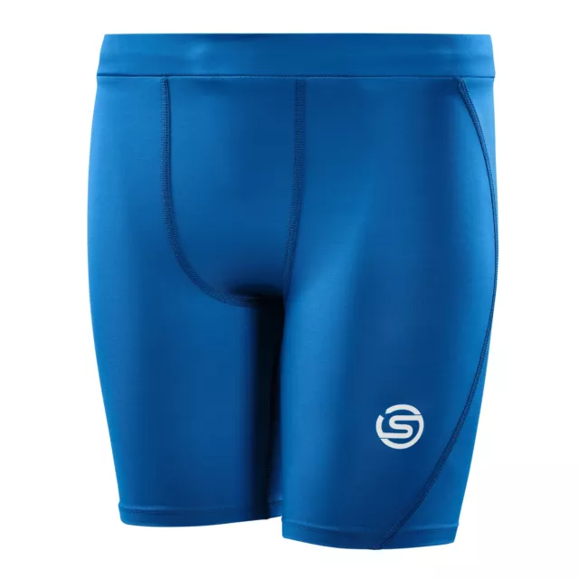 Skins Series-1 Youth Compression Half Tights (Bright Blue) HOT BARGAIN