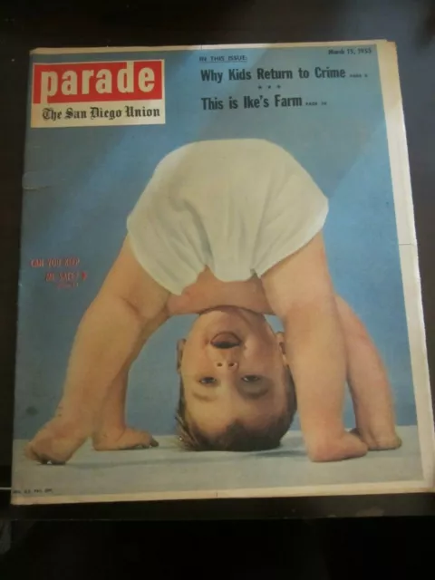 San Diego Union Parade Magazine March 1953 Baby Can You Keep Me Safe